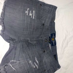Lucky brand gray denim shorts